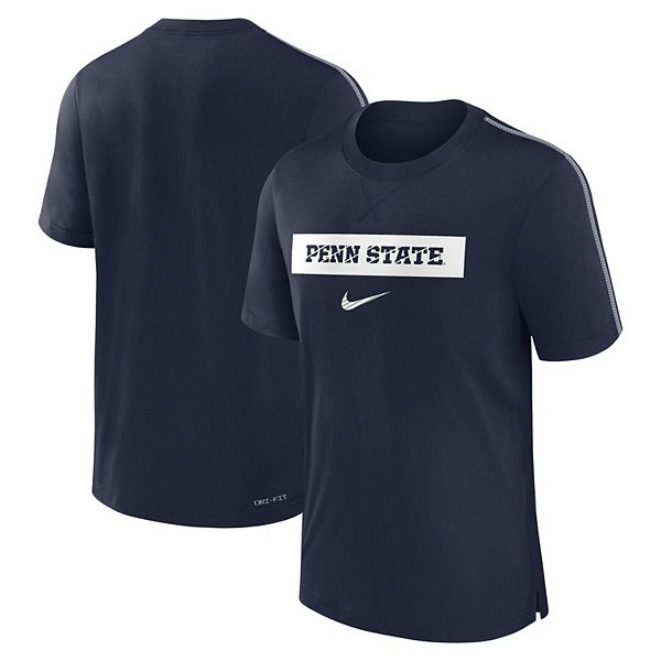 Мужская футболка penn state nittany lions 2024 sideline player performance tri-blend Nike — фото 2