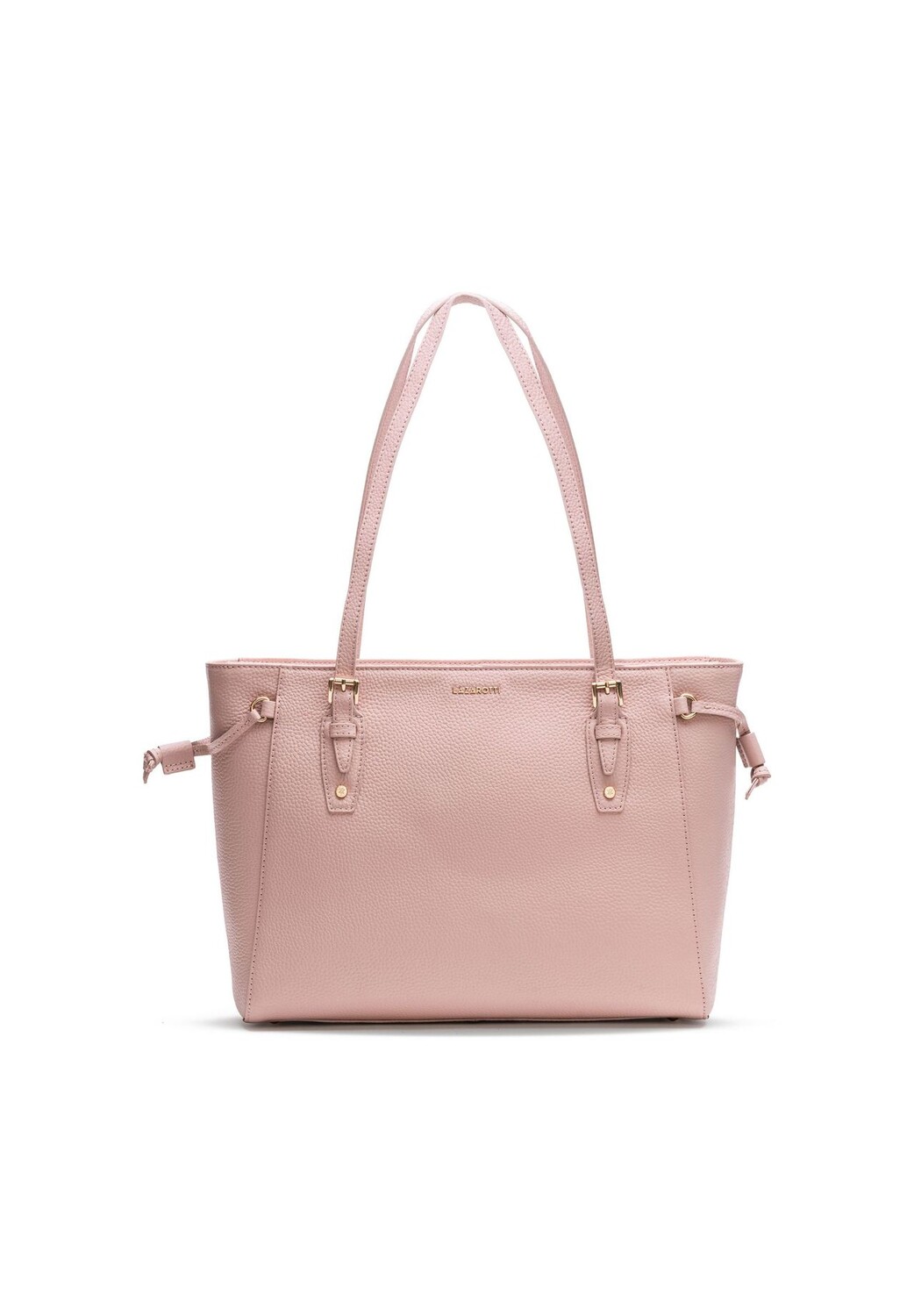 

Сумка-шоппер Bologna Leather кожаная 36 см LAZAROTTI, розовый