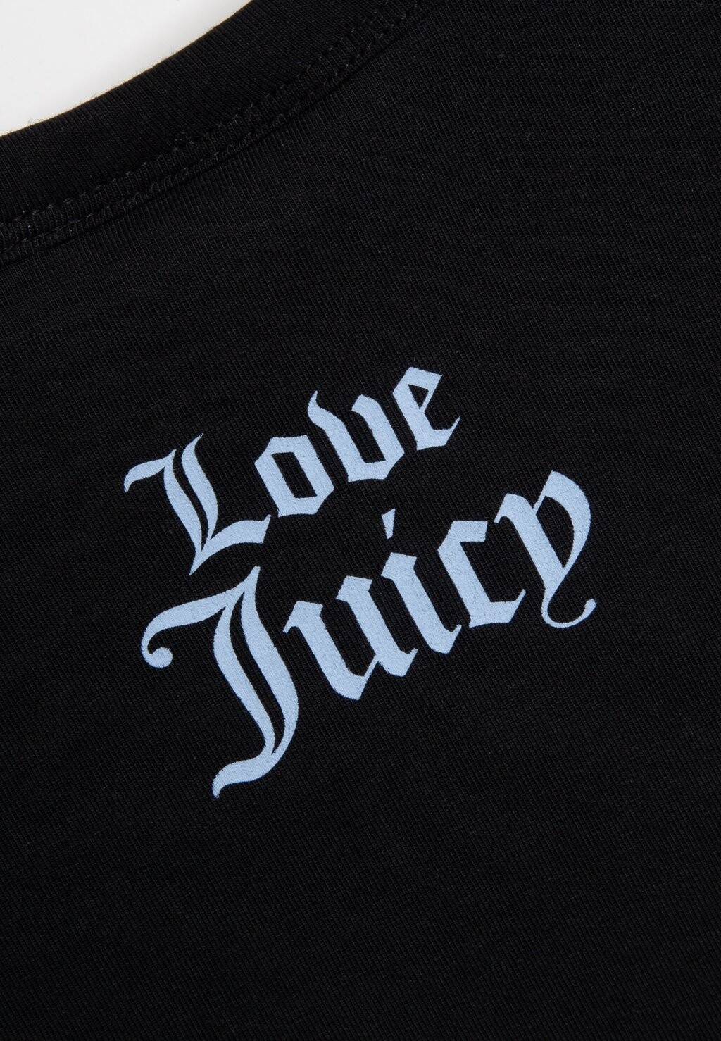 

Принт на футболке HAVE NO FEAR BABY Juicy Couture, черный