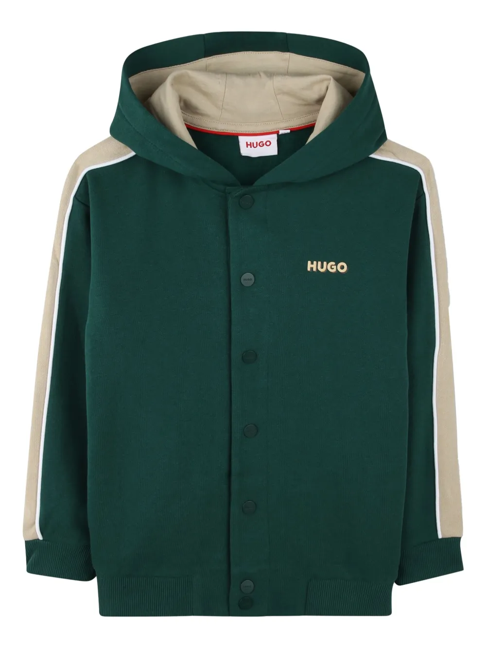 

Кардиган с капюшоном HUGO KIDS, зеленый