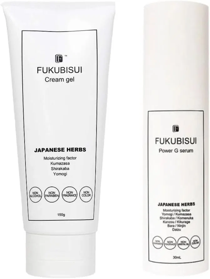 Сыворотка Fumeishui — Дневной -гель FUKUBISUI Cream Gel + Power G Serum, Mugwort, Birch, +, 150 г