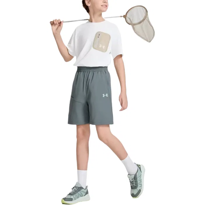 Шорты детские Under Armour Clay Green — фото 4