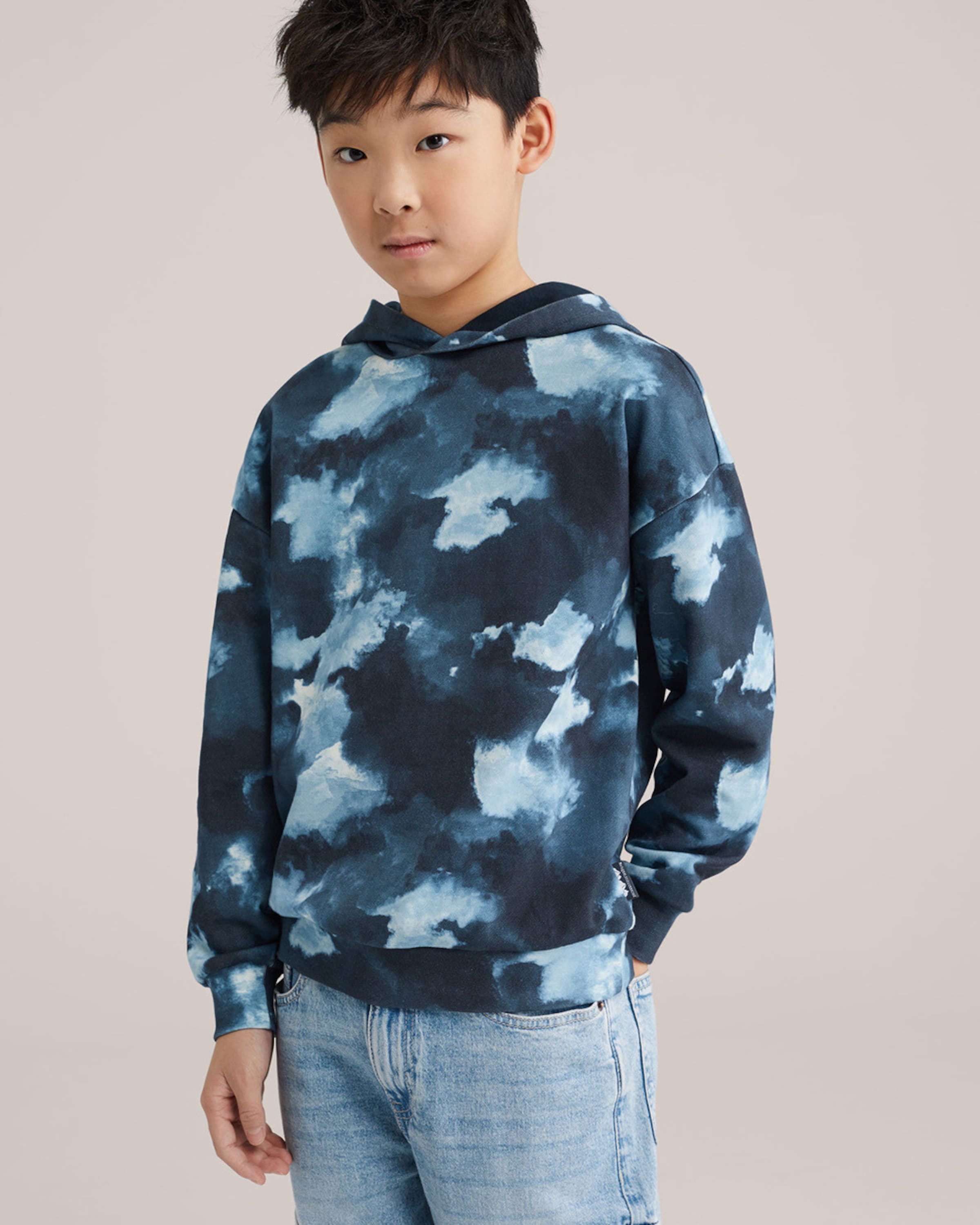 WE Fashion Толстовка в цветах Night Blue, Light Blue, Dark Blue — фото 3