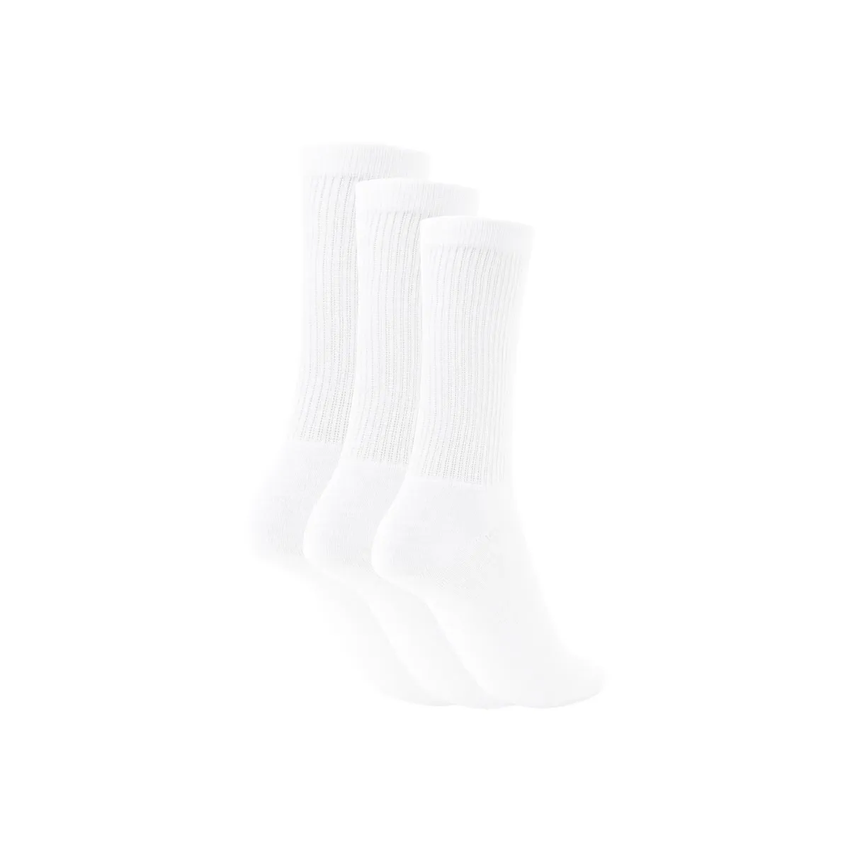 Детские носки для тренировок Boomerang High-Top, упаковка из 3 пар, белый — фото 2