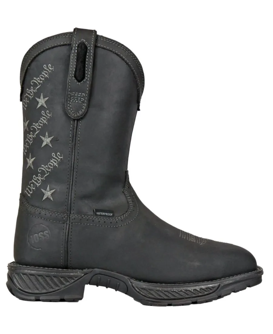 Мужские рабочие ботинки We The People в стиле вестерн с композитным носком Hoss Boot Company, черный leather with stars — фото 2