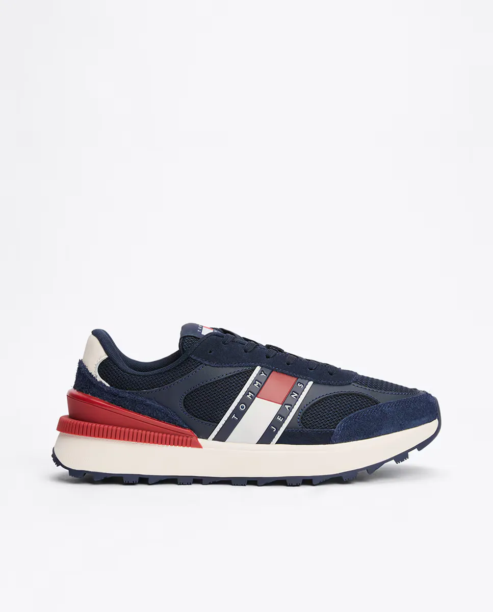 

Мужские кроссовки для бега с флагом сбоку Tommy Hilfiger, темно-синий