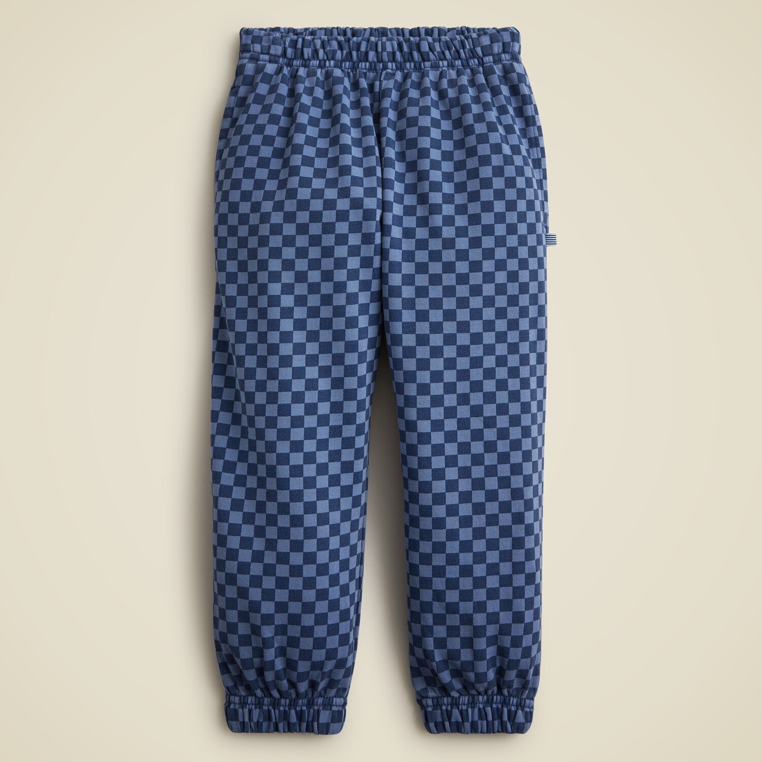 

Спортивные брюки Kid by crewcuts окрашенные в готовом виде с шахматным принтом J.Crew, синий