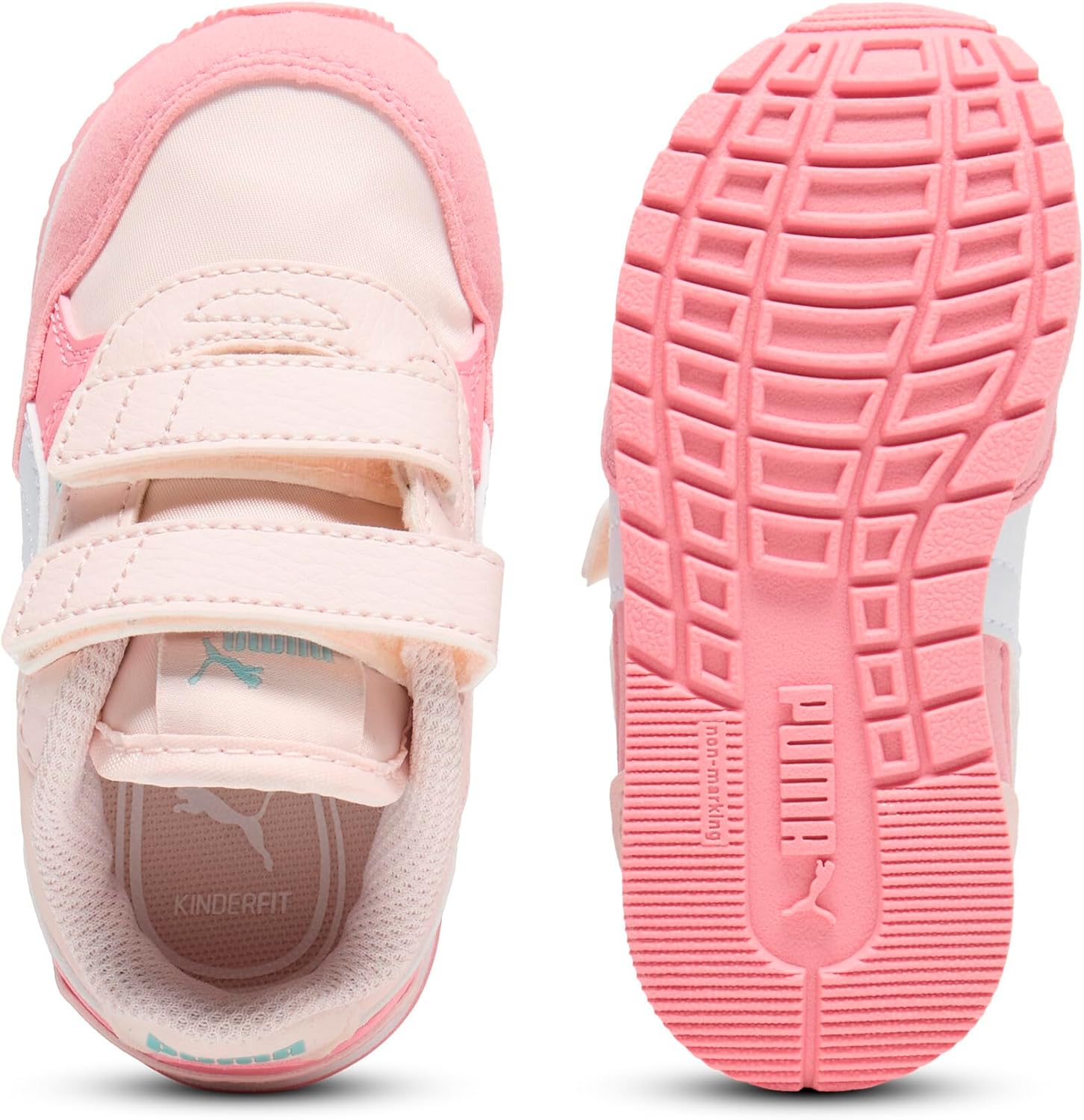 Кроссовки Puma St Runner унисекс-детские на липучке, белый — фото 3