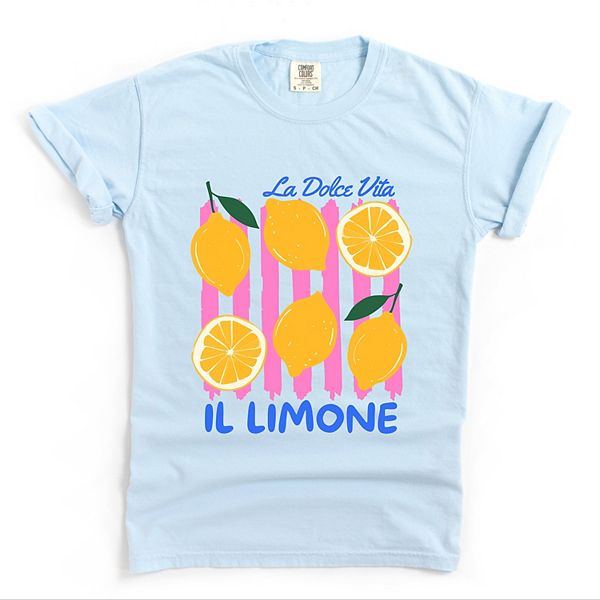 

La dolce vita lemons - женская футболка с принтом и окраской в готовом виде Simply Sage Market, Chambray, Зеленый, La dolce vita lemons - женская футболка с принтом и окраской в готовом виде Simply Sage Market, Chambray