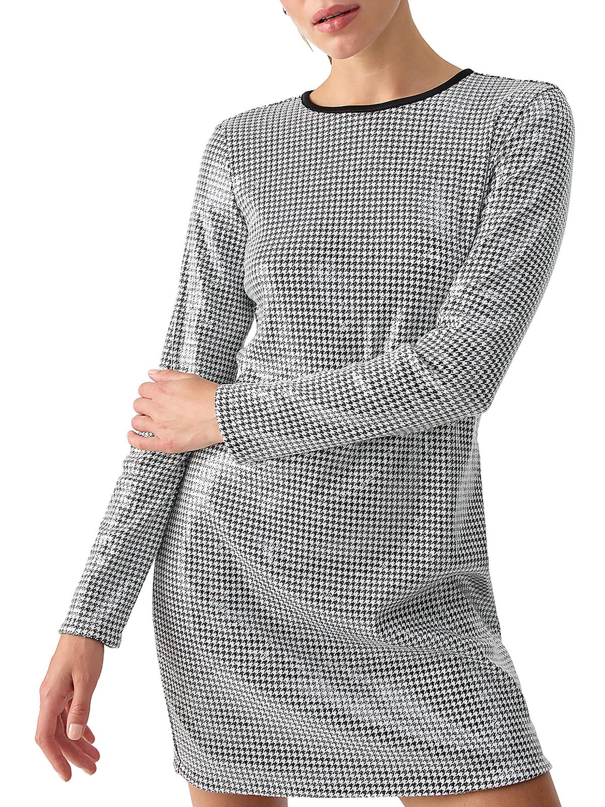 

Женское мини-платье с пайетками Sanctuary, цвет micro houndstooth