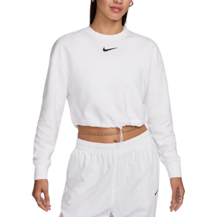 

Укороченный топ Swoosh женский белый Nike