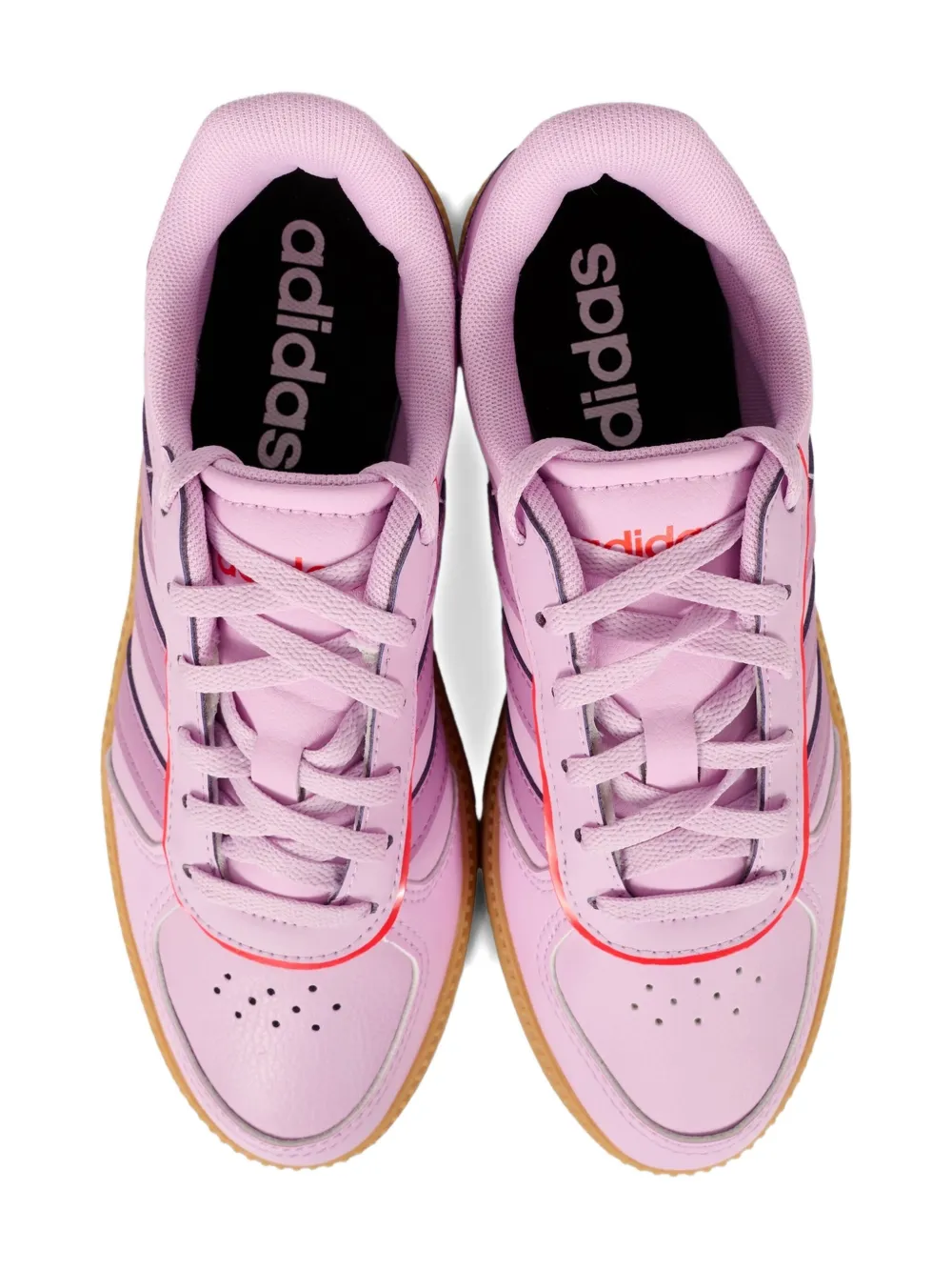 Полосатые низкие кеды Adidas Kids, розовый — фото 3