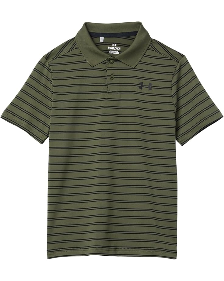 

Поло Under Armour Kids Matchplay Printed Golf Polo, цвет Marine OD Green/Black