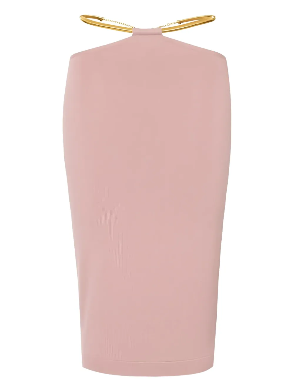 

Юбка с вырезами и ремнем-змеей Elisabetta Franchi, розовый