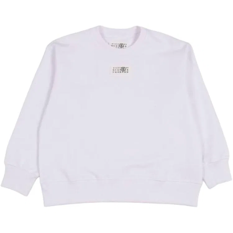 Свитшот MM6 Maison Margiela для детей белый
