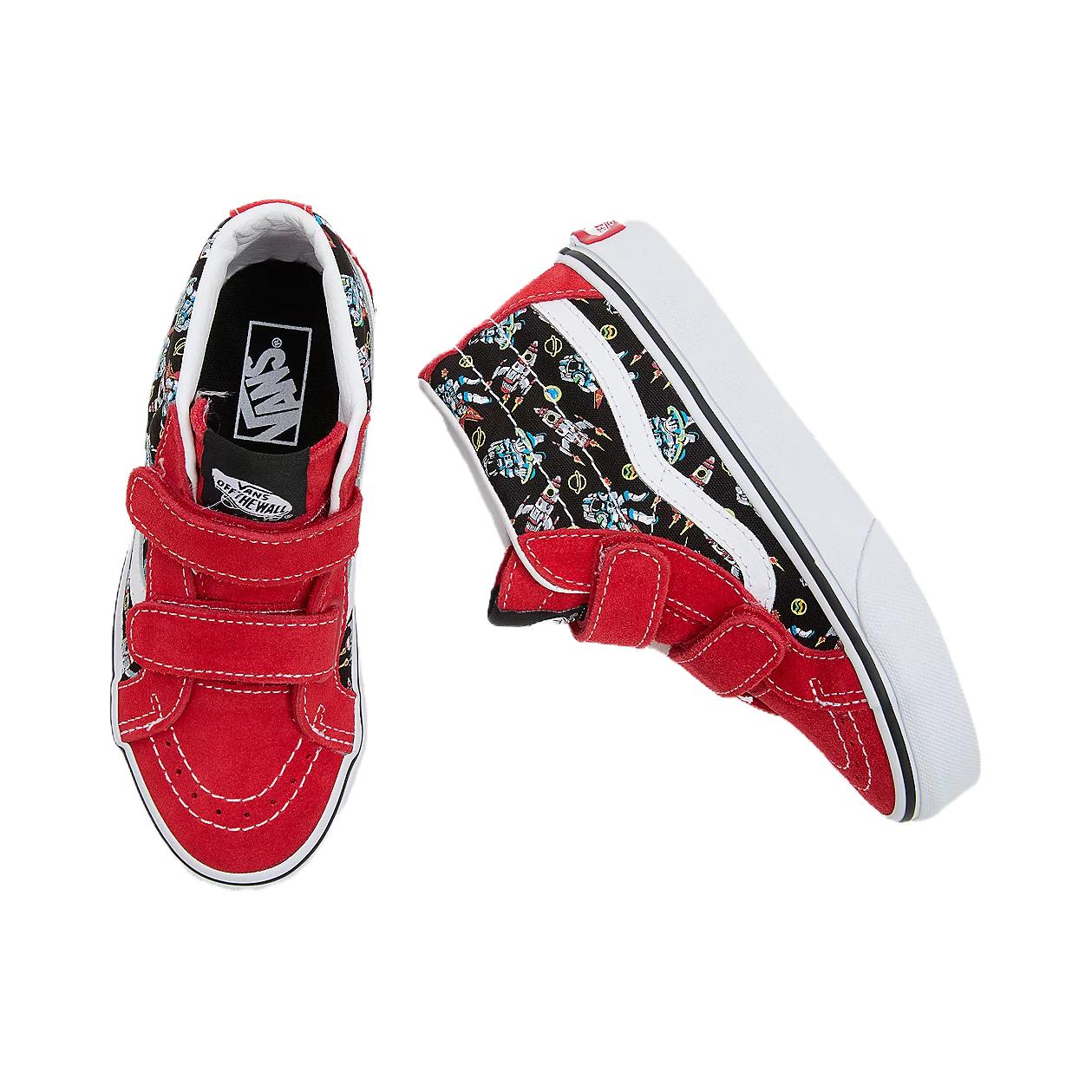 Кроссовки Sk8-Mid Reissue V Kids 'DJ Rocket Jam' Vans, черный/розовый — фото 4