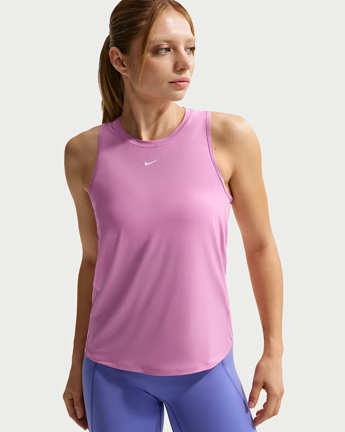 Женский топ Nike One Classic Dri-FIT, Light Magenta/White