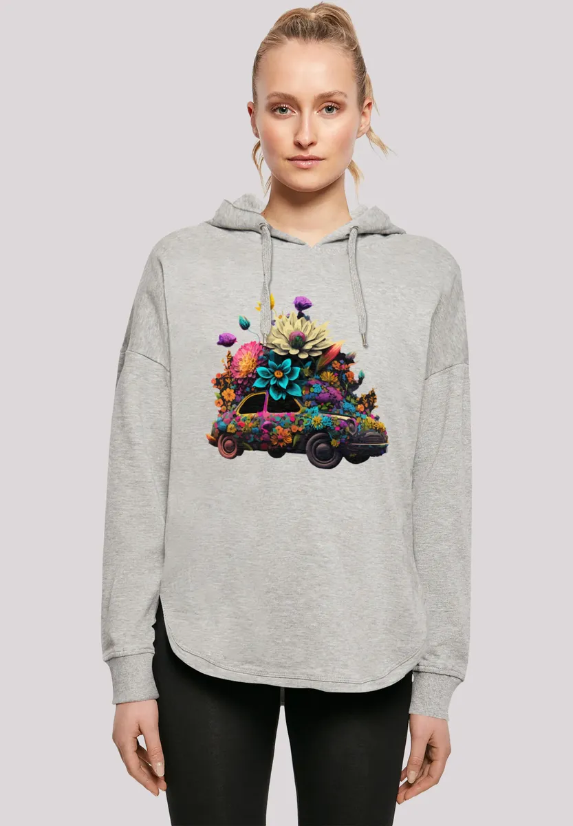

Толстовка F4NT4STIC "Flowers Car Oversize Hoodie", принт, серый