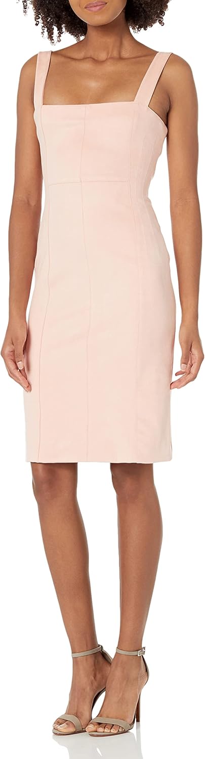 

GUESS Женское платье Rossella без рукавов из искусственной замши, Peach Creme
