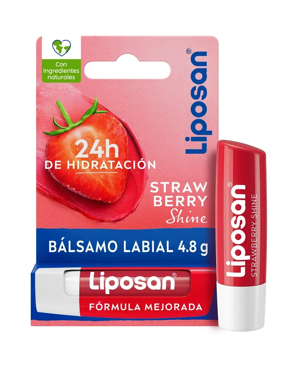 Бальзам для губ со вкусом клубники 4,8 г Liposan