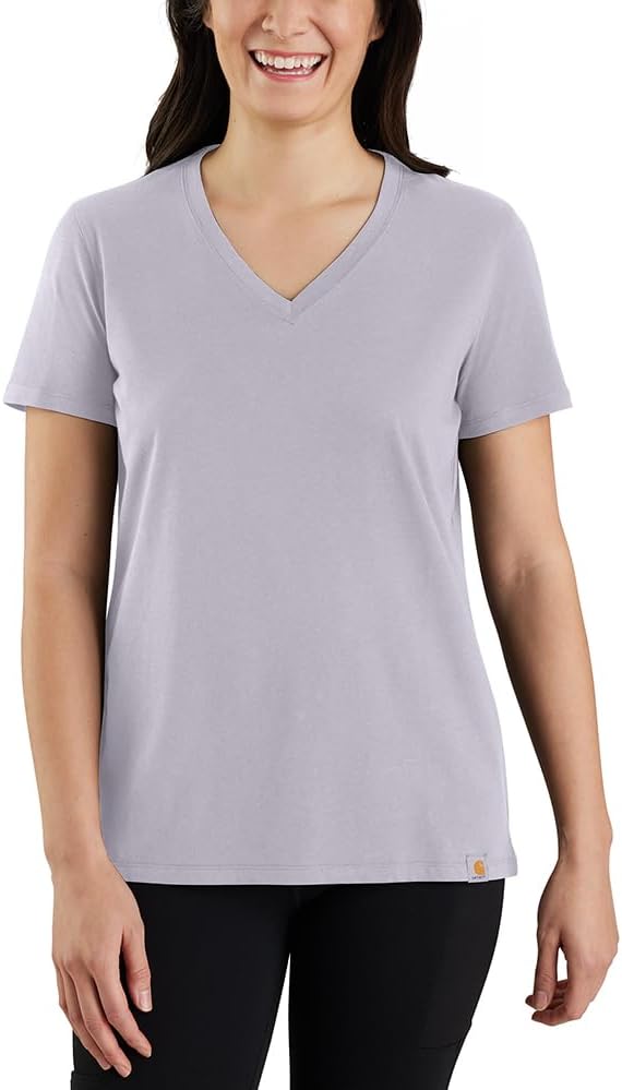 

Футболка Carhartt Women's 105739 Women's Tencel Fiber Series Relaxed Fit Ligh, Lilac Haze, Фиолетовый, Футболка Carhartt Women's 105739 Women's Tencel Fiber Series Relaxed Fit Ligh, Lilac Haze