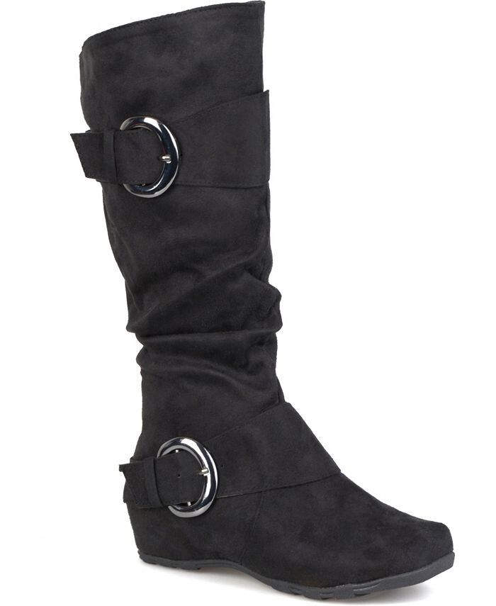 Женские очень широкие ботинки Jester до икры Journee Collection, черный