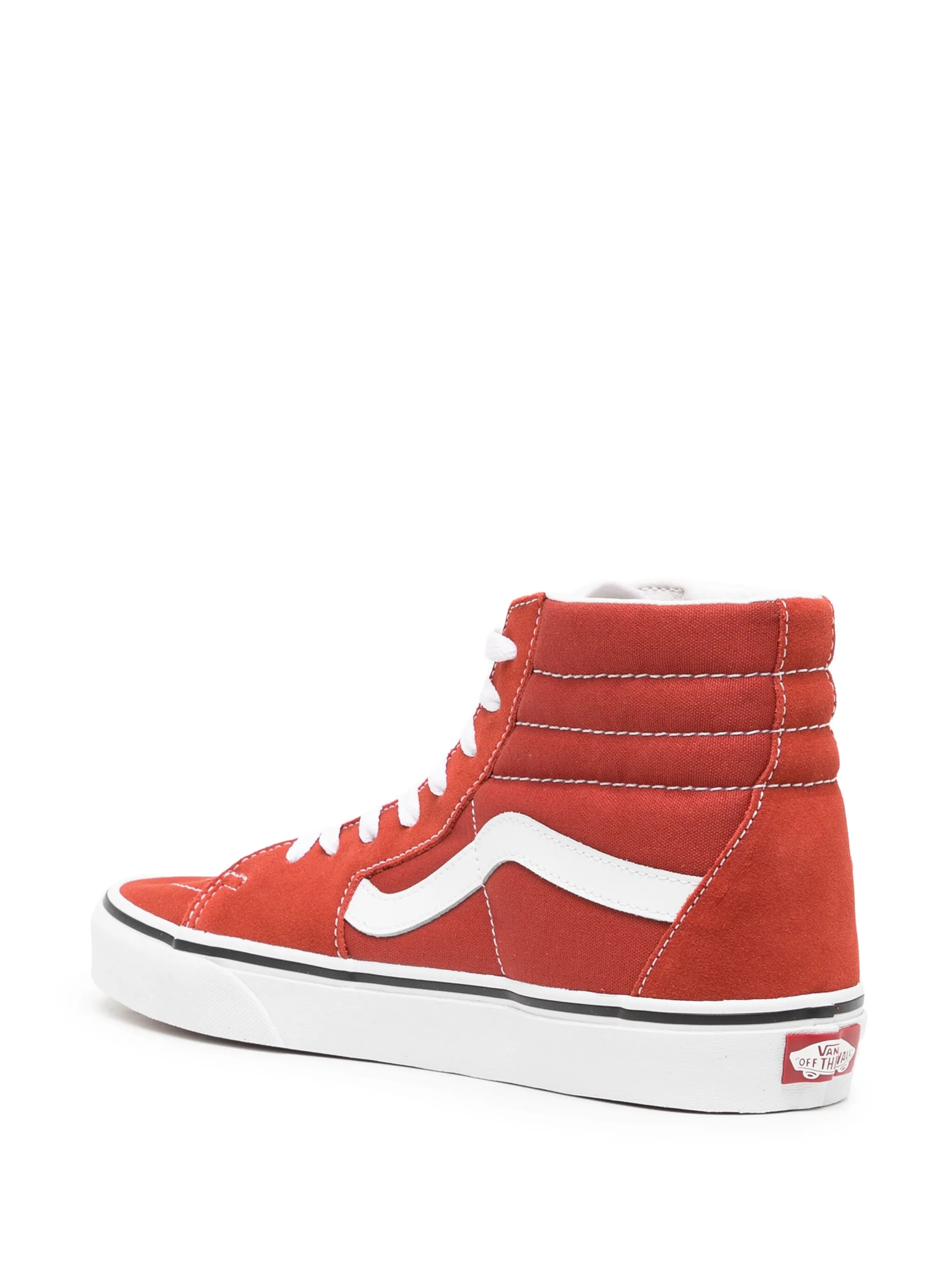 Кеды SK8 Hi с нашивкой-логотипом Vans, красный — фото 3