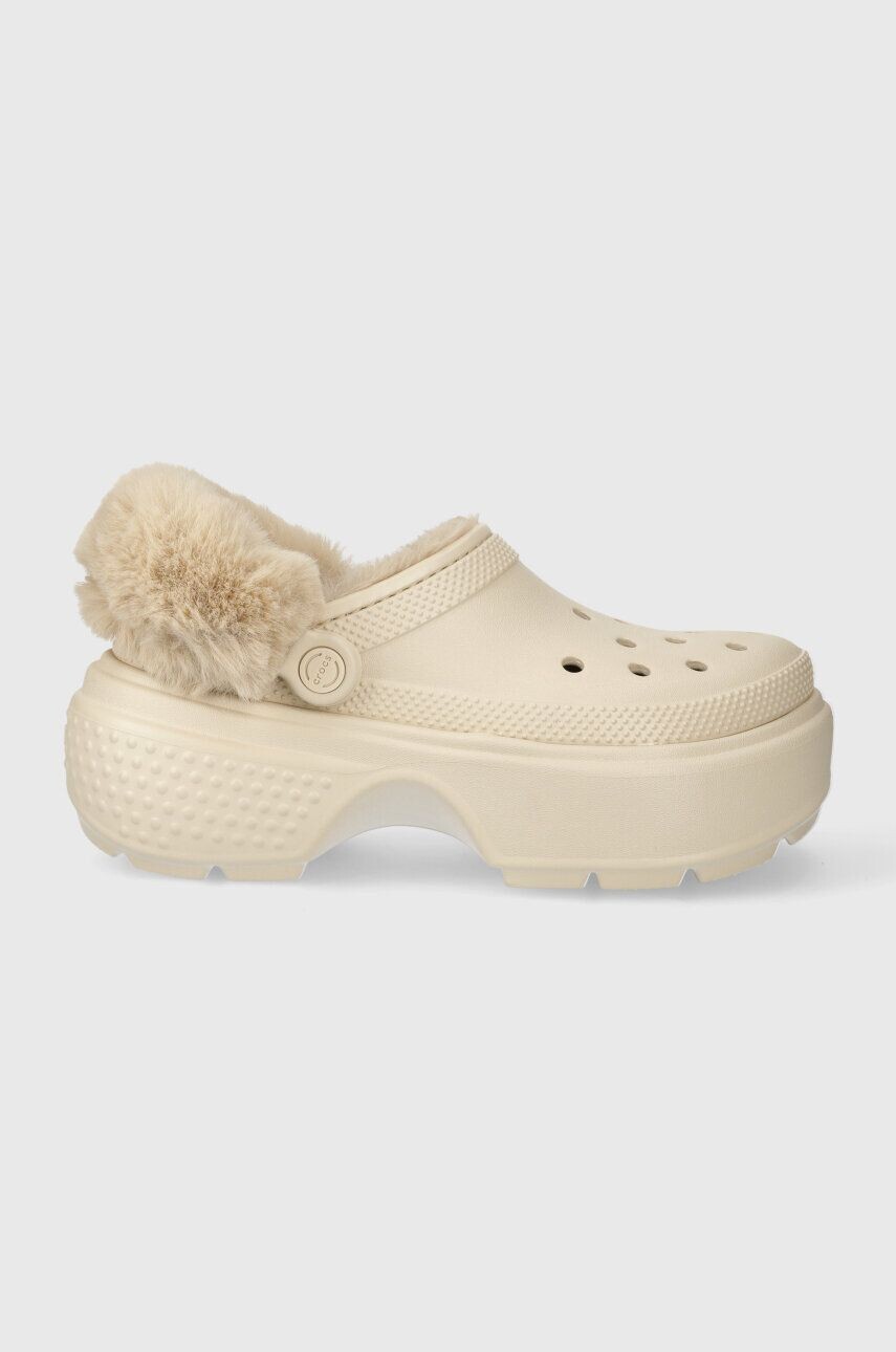 

Шлепанцы Crocs Stomp Lined Clog, бежевый