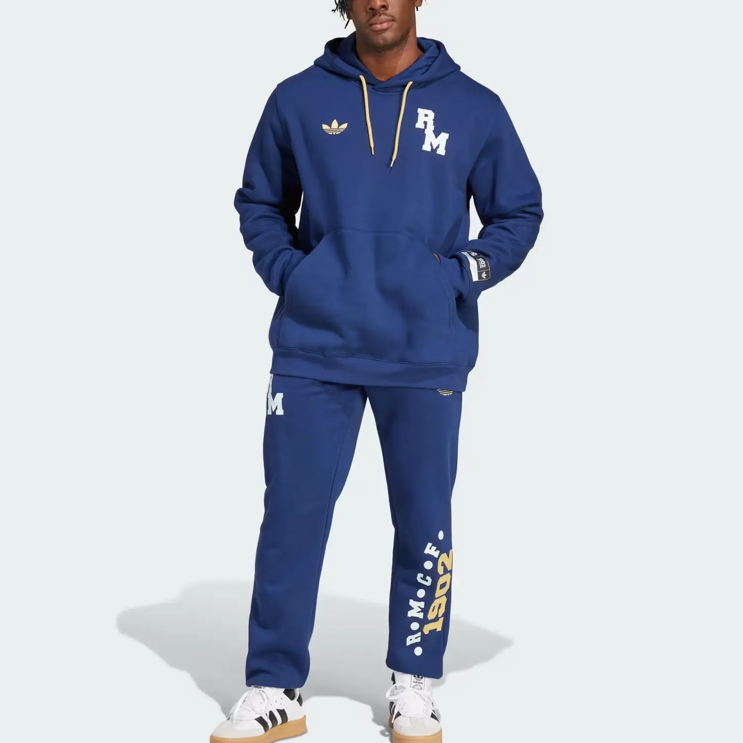 Adidas Originals Толстовка VRCT FW24 Real Madrid мужская marine blue — фото 4