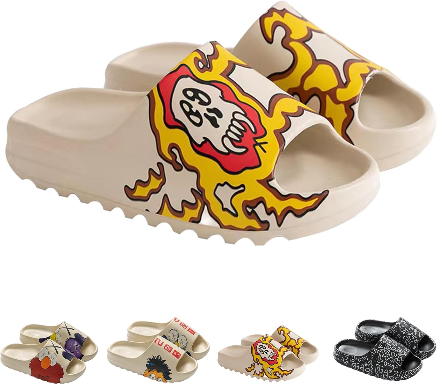 

Шлепацы LZKHW для женщин и мужчин, быстросохнущие шлепанцы с открытым носком, толстые мягкие шлепанцы, пляжная обувь, водонепроницаемые нескользящие сандалии для дома и улицы, Hy-white