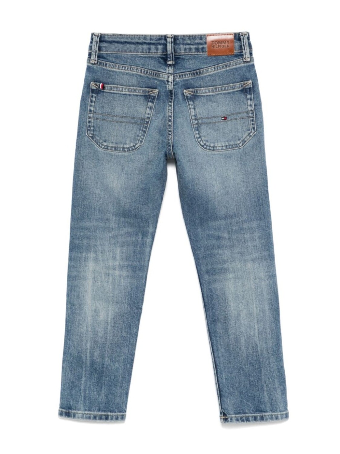 Зауженные джинсы Tommy Hilfiger Junior, синий — фото 2