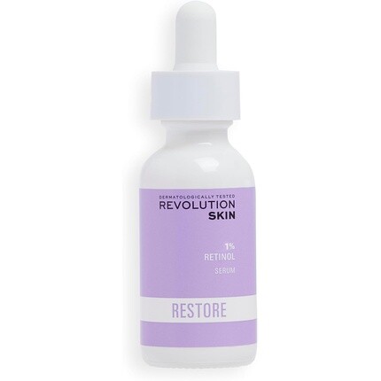 

Revolution Skincare London Сыворотка для лица с 1% ретинолом Супер интенсивная сыворотка разглаживает и выравнивает тон кожи Нежирная 30 мл Revolution Beauty
