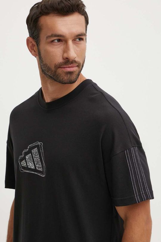 

Хлопковая футболка All SZN adidas, черный