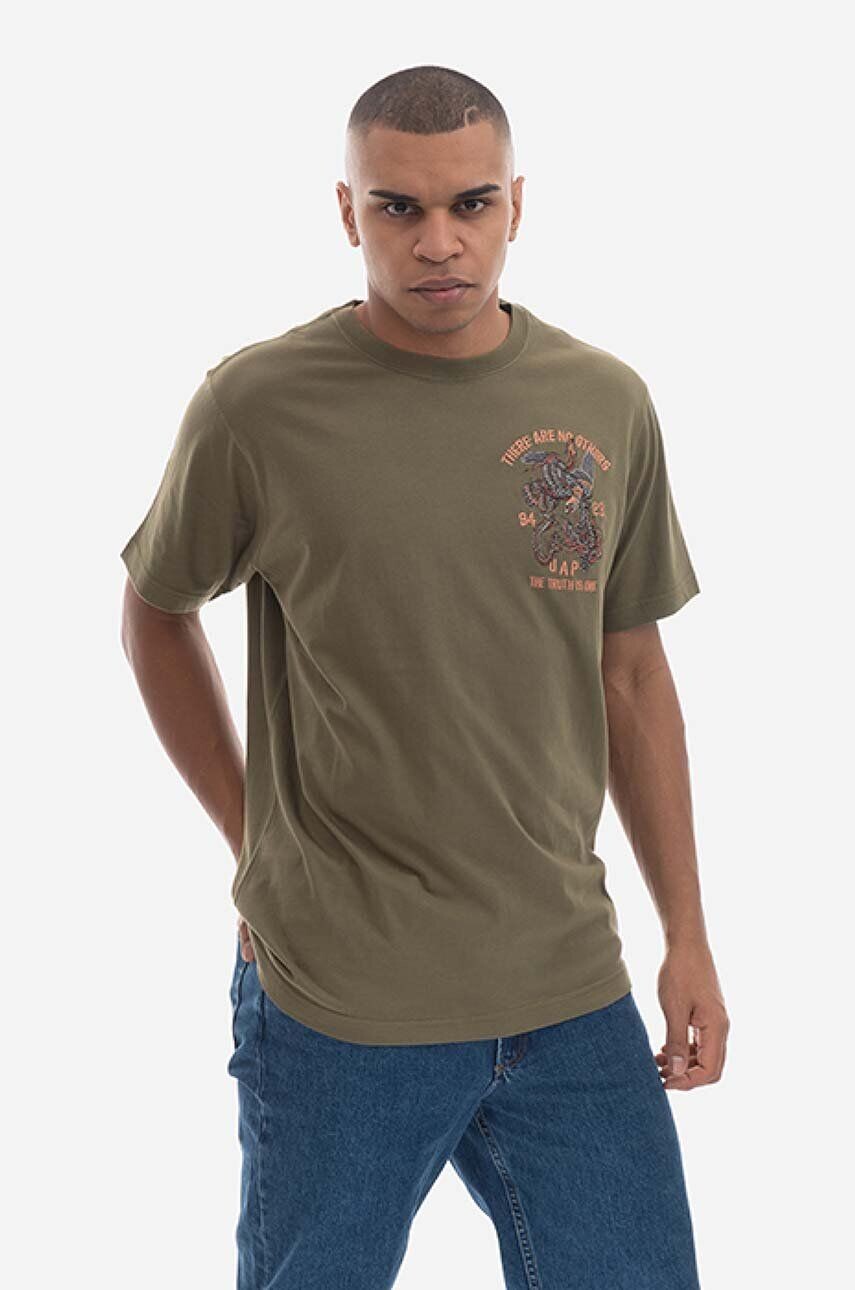 

Хлопковая футболка Maharishi, зеленый