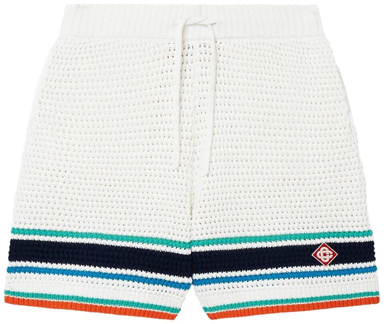 

Шорты Casablanca Crochet Tennis Shorts 'Off White', белый