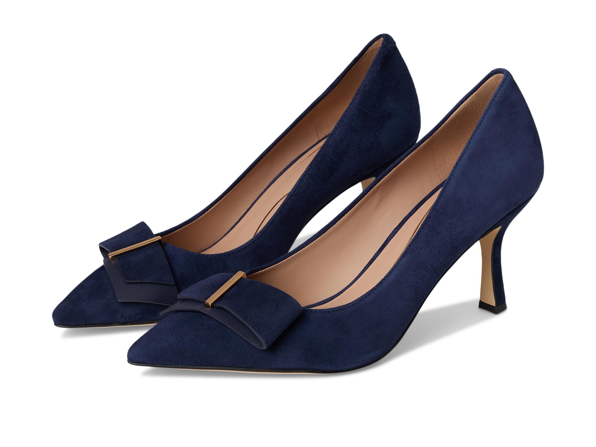 Туфли Cole Haan Felicia Bow Pumps, цвет Midnight Moon Suede