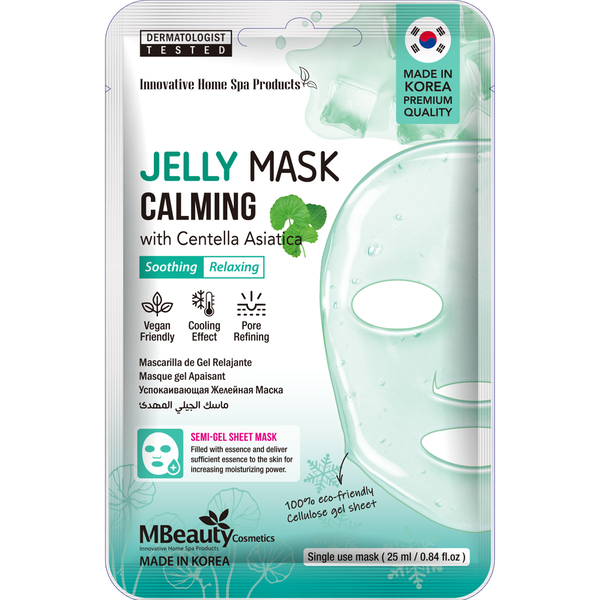 

Успокаивающая гелевая маска для лица, 25 мл Mbeauty Jelly mask calming