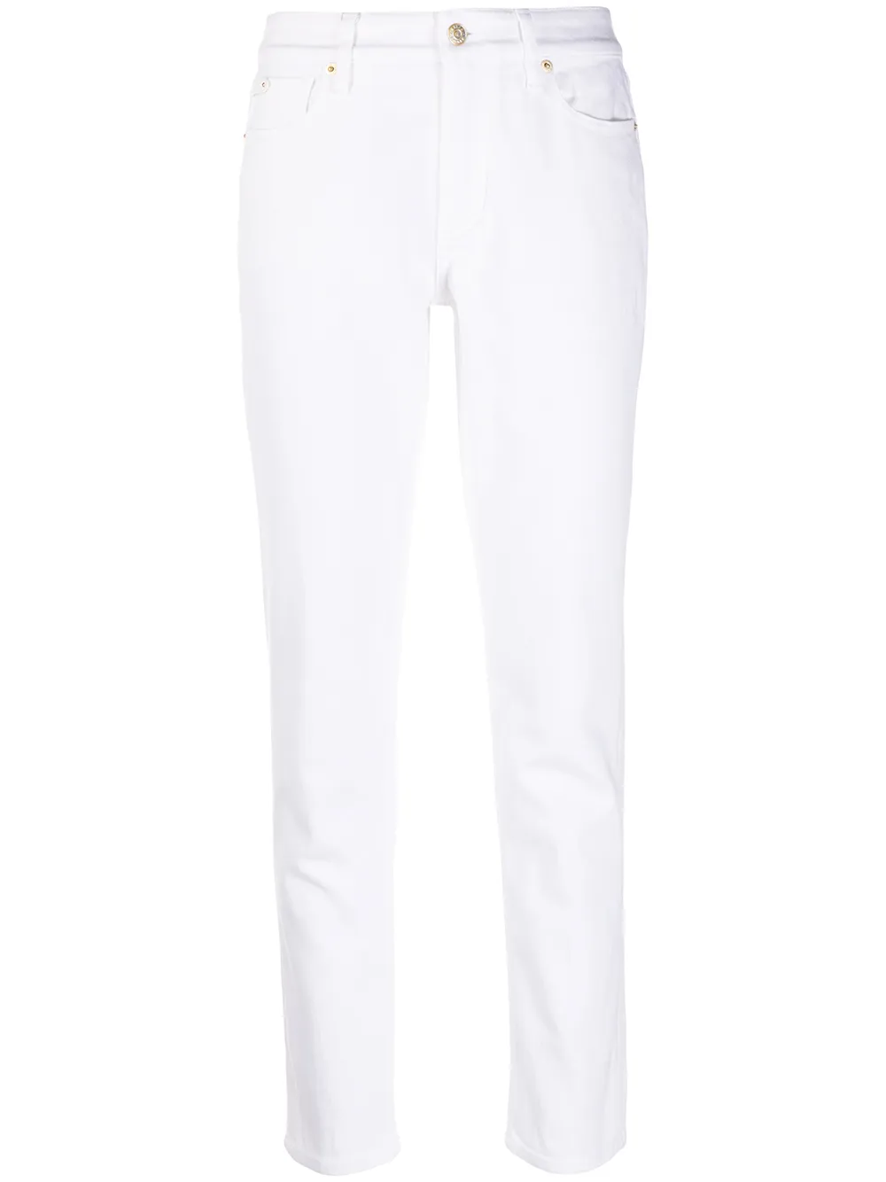 

Узкие джинсы с завышенной талией Ralph Lauren Collection, белый