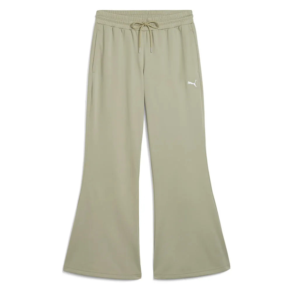 

Брюки Puma Wardrobe Essential Flare Slim Fit, зеленый