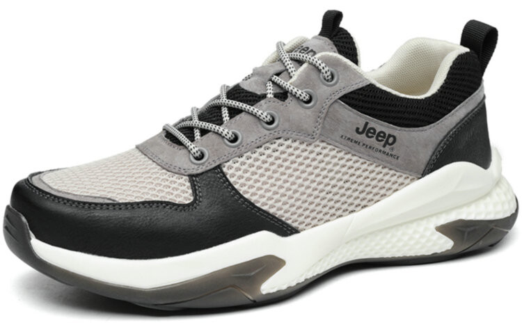 Кроссовки Jeep Casual Shoes Men Low-Top Black/Gray White — фото 3