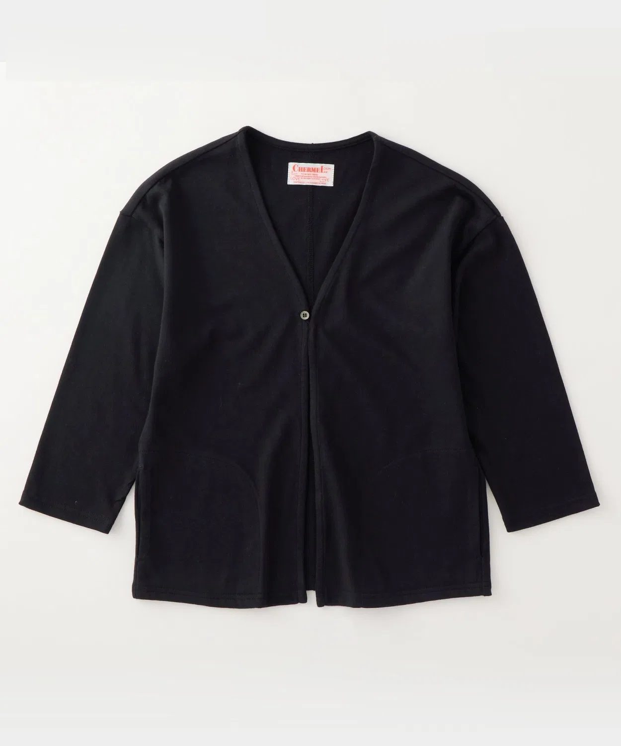 Жакет без воротника Smooth Rayon, бренд CHERMEL, черный