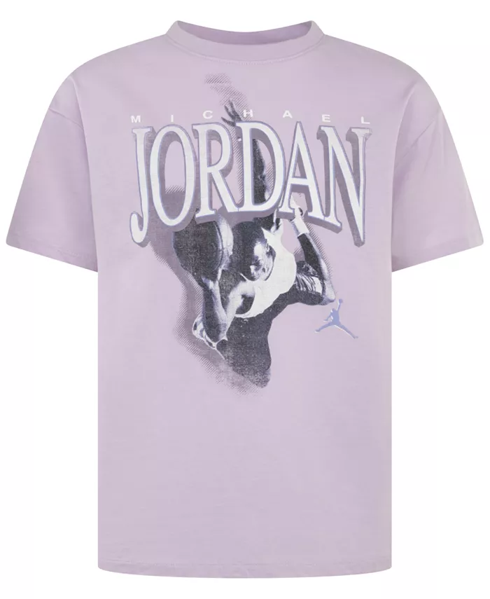 

Футболка оверсайз Big Girls Soar Jordan, фиолетовый