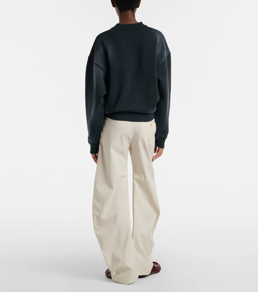 Хлопковые брюки-бочко Patty Acne Studios, бежевый — фото 3