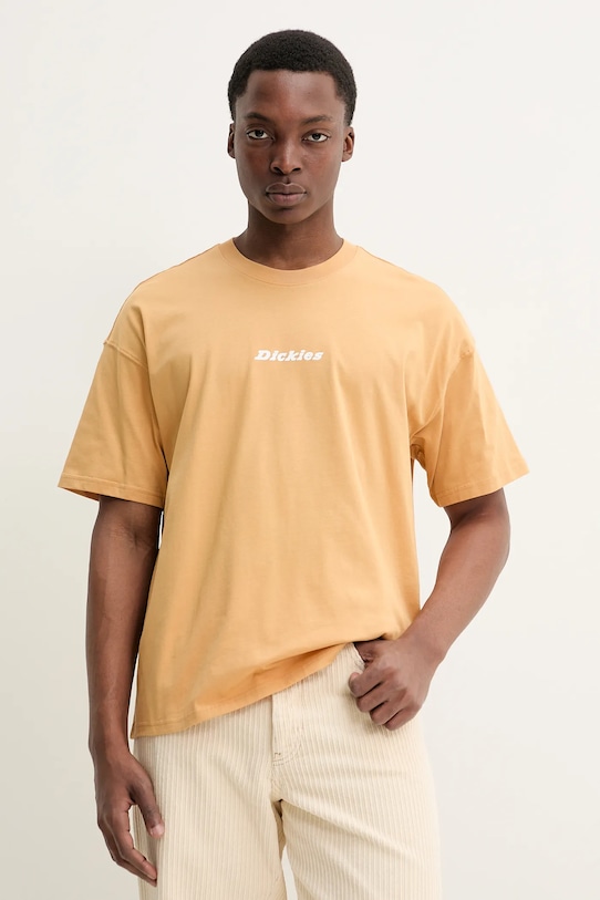 

Хлопковая футболка Dickies, желтый