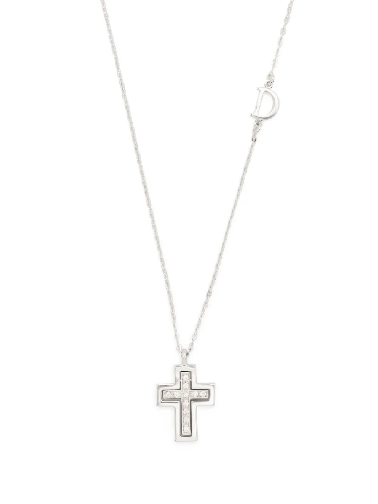 

Damiani колье из белого золота с бриллиантами, серебряный