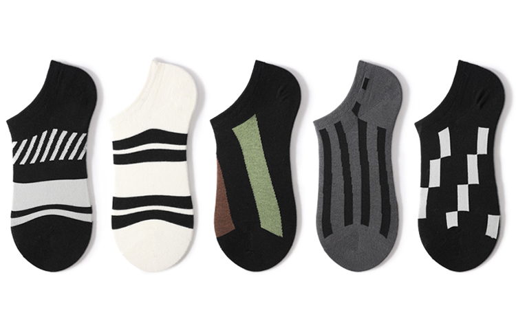 

Носки короткие весна-лето unisex 5 пар Primeet, 5 Pack (H Combo)