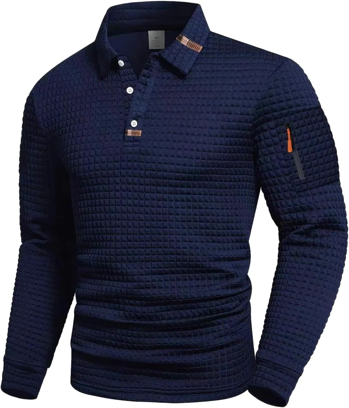 Мужская поло с длинным рукавом Casual Stretchy