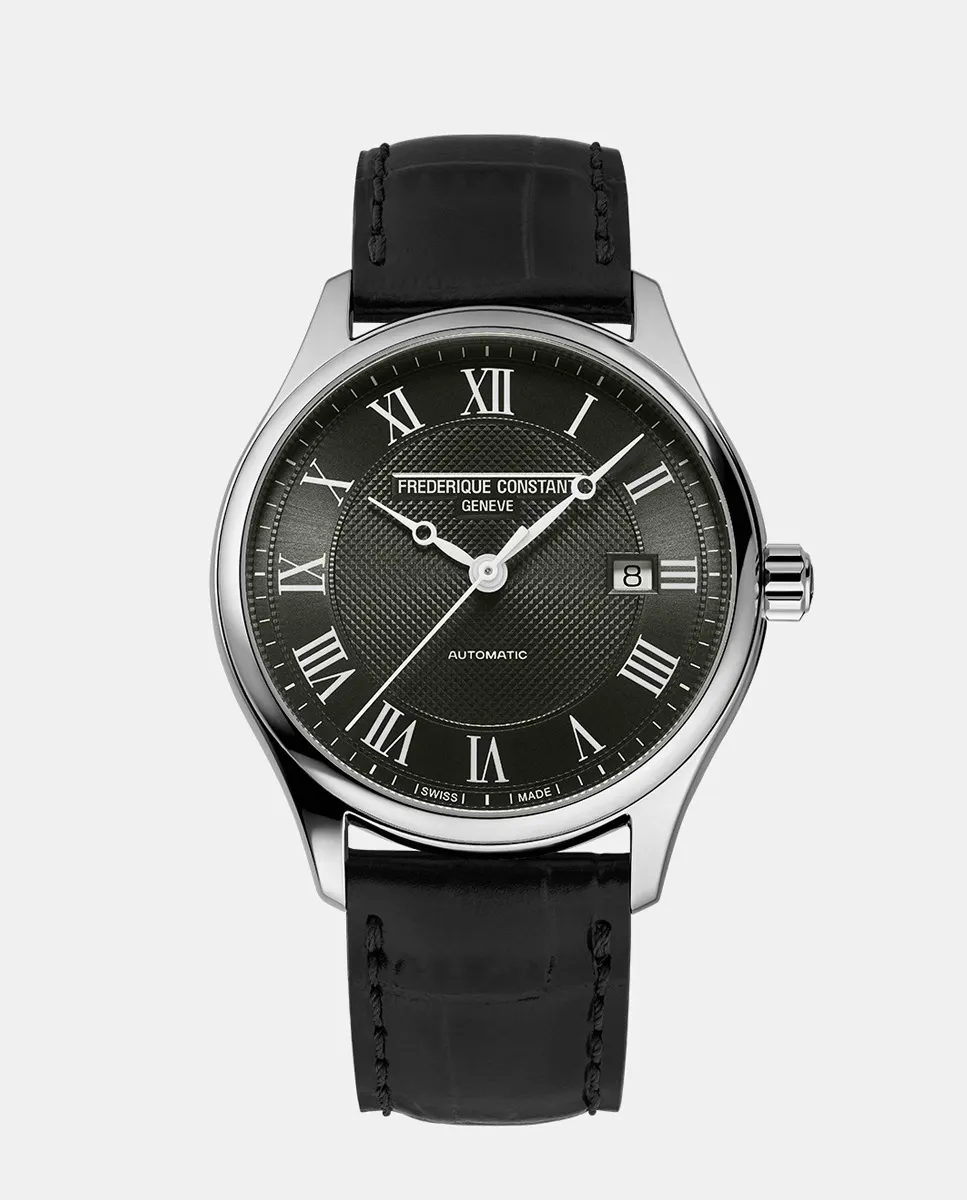 

Classics Index FC-303MCK5B6 Автоматические черные кожаные мужские часы Frederique Constant, черный