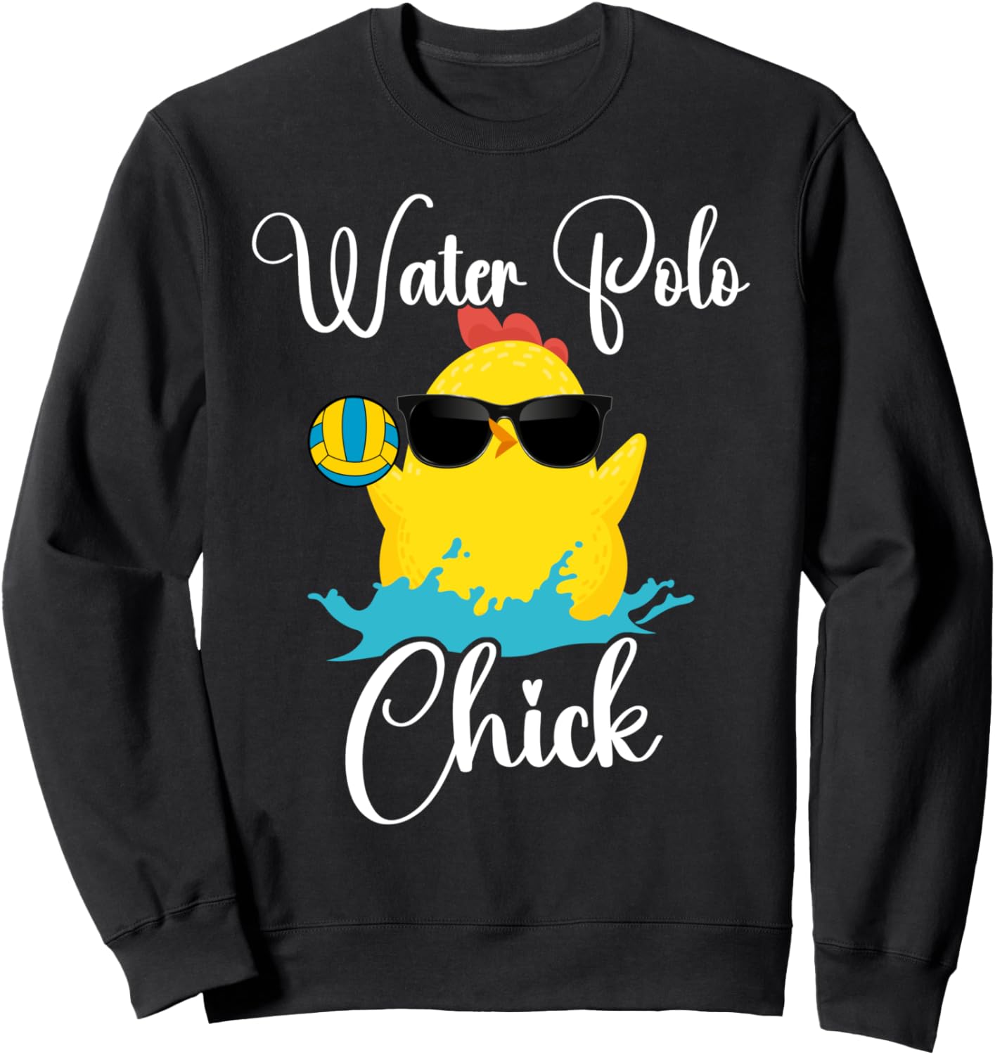 

Футболка с изображением девушки-курицы, играющей в водное поло Funny Water Polo Club Hd0, черный