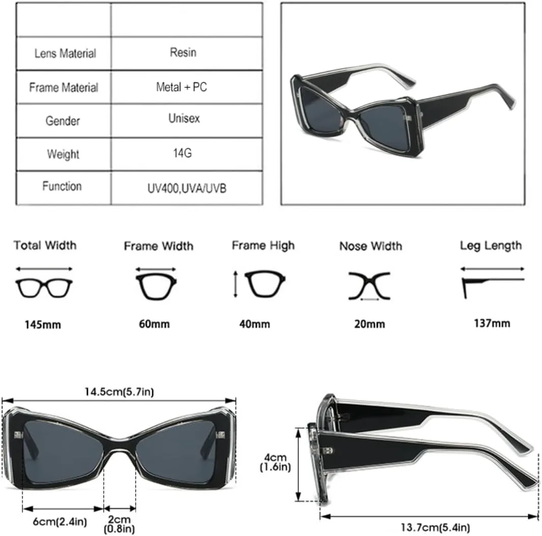 

Ретро-солнцезащитные очки «кошачий глаз» конфетных цветов для женщин, модные градиентные очки с защитой от УФ-излучения UV400 для мужчин UATXTAU, Grey Grey Pink
